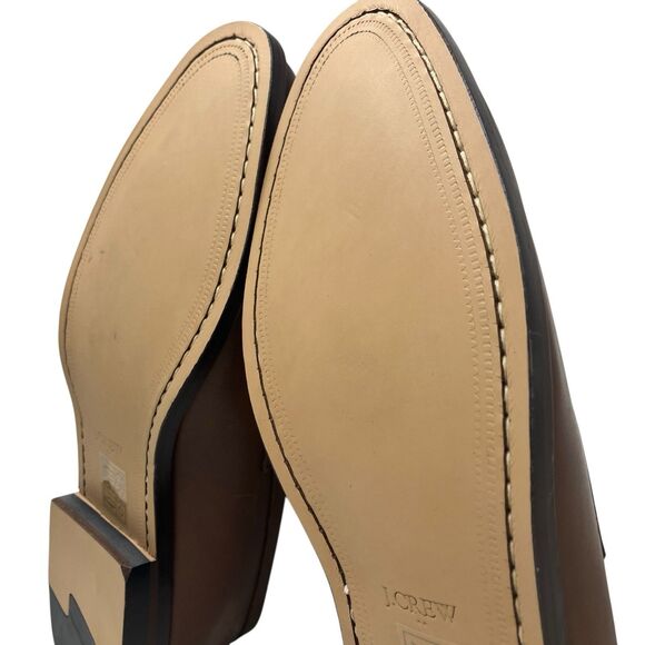 J Crew Brown Leather Business Casual‎ Loafers AW268 main image 9